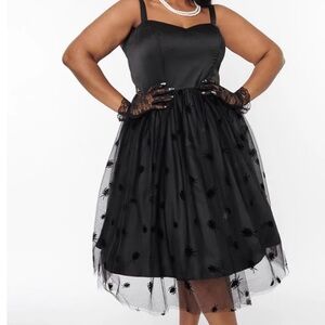 Unique Vintage Black Beatlejuice Dress - NWOT - XS